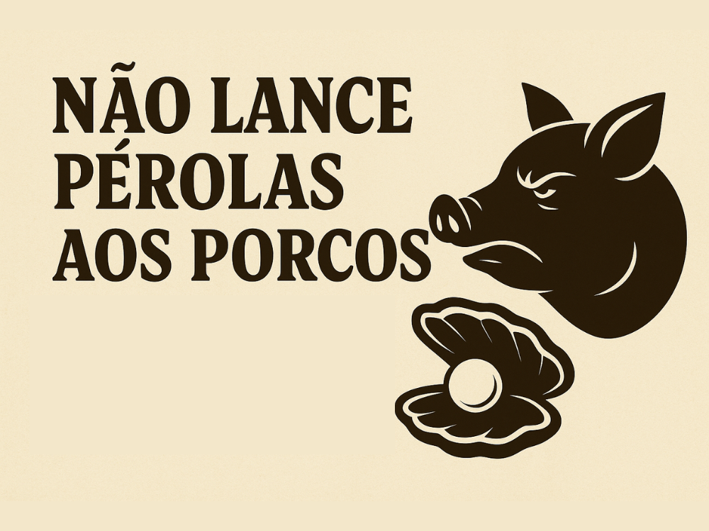 Capa do artigo Não lance pérolas aos porcos: alerta de Jesus à Igreja