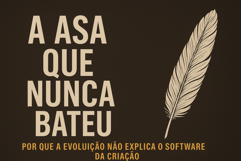 🦅 A Asa Que Nunca Bateu: Por Que a Evolução Não Explica o Software da Criação a asa que nunca bateu