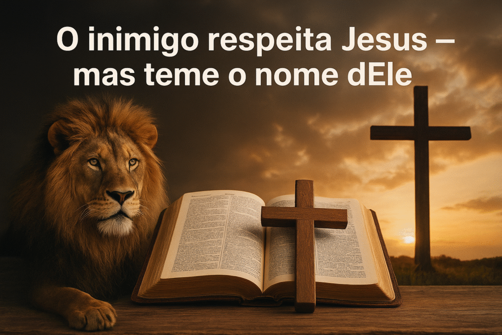 o inimigo respeita jesus