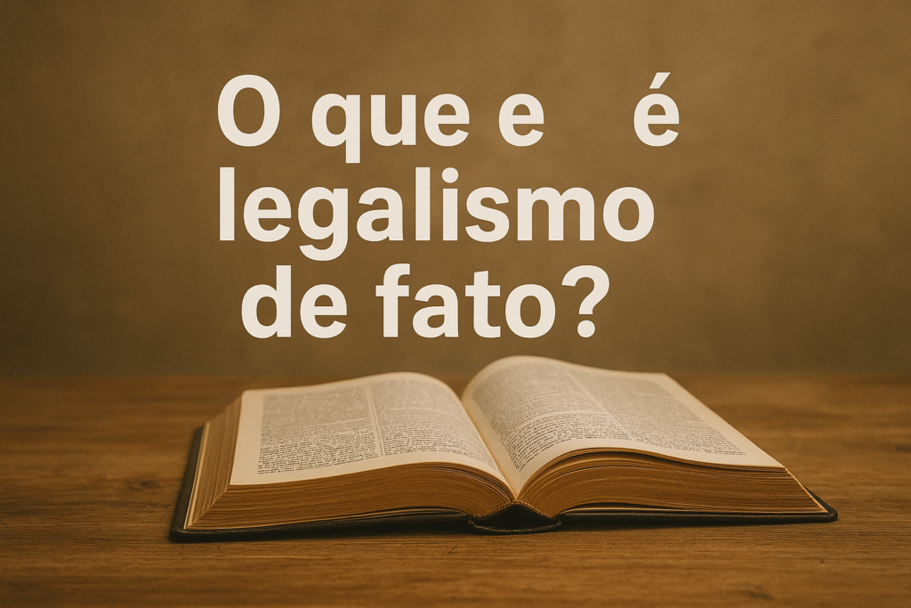 o que é legalismo
