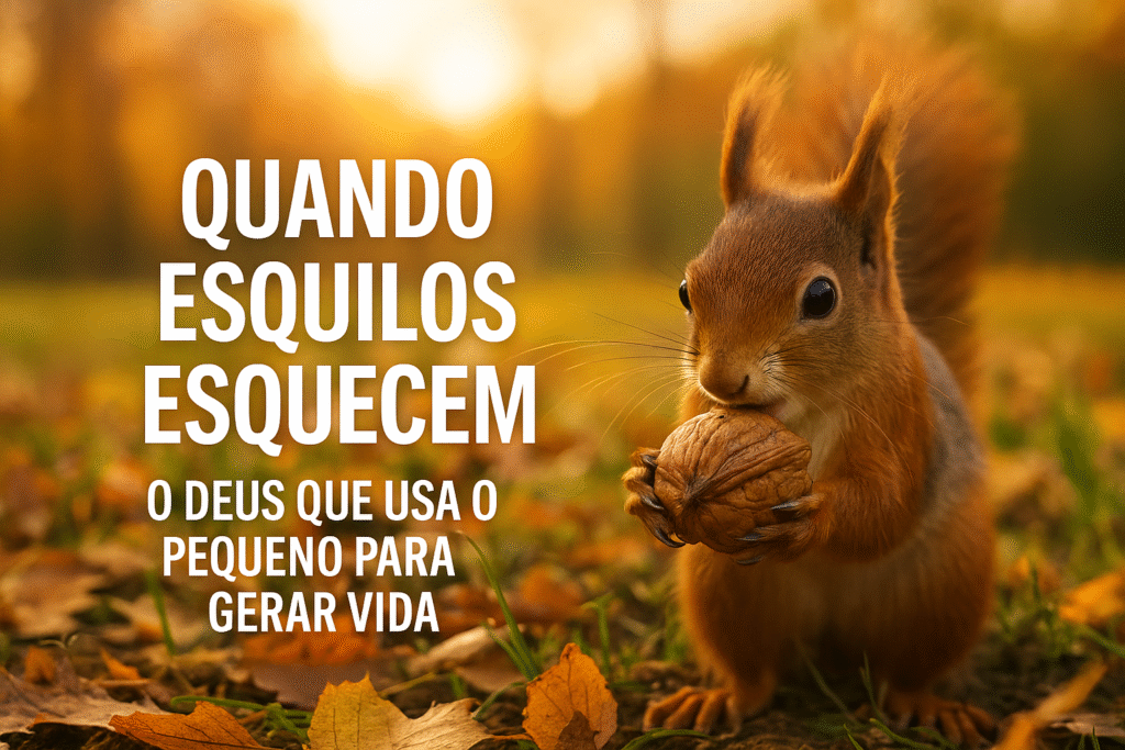 🌳 Deus Usa o Pequeno: O Que os Esquilos Nos Ensinam Sobre Fé quando esquilos
