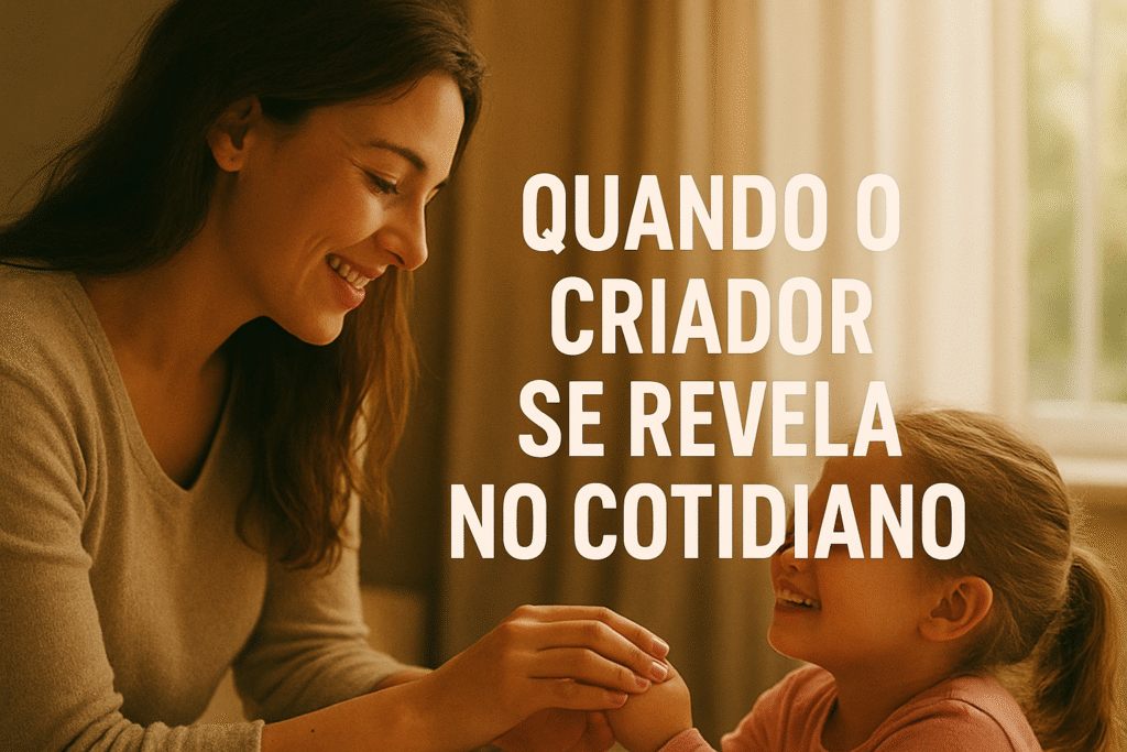 quando o criuador se revela no cotidiano quando o criuador se revela no cotidiano