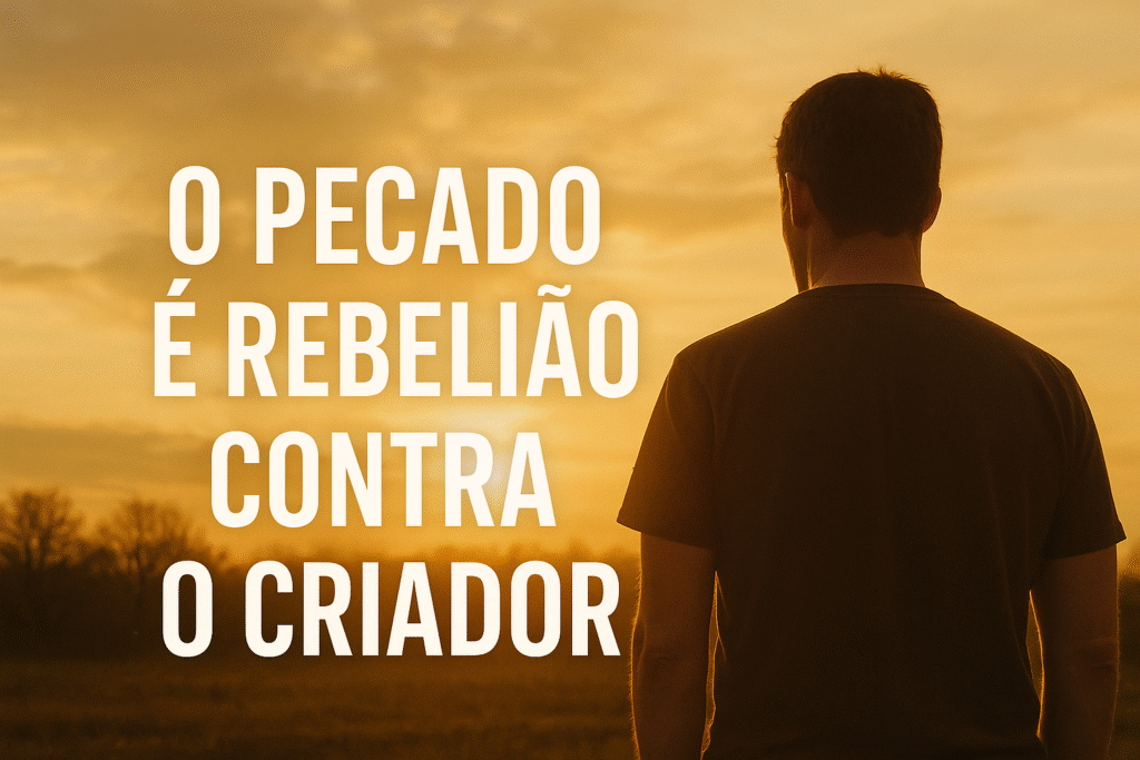 o pecado é rebelião