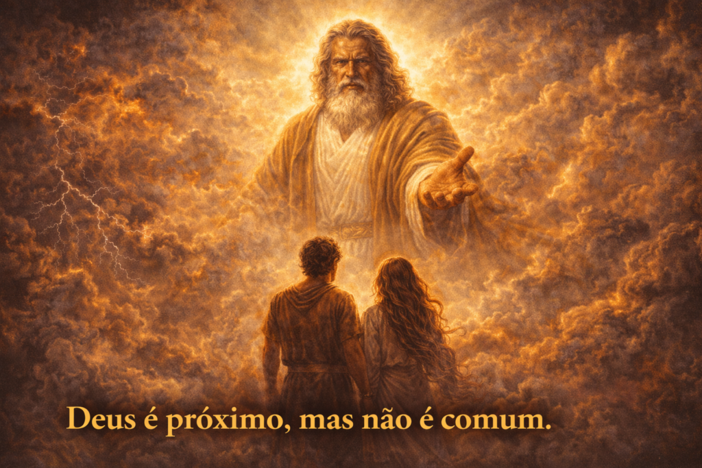 deus é proximo mas não comum deus é proximo mas não comum