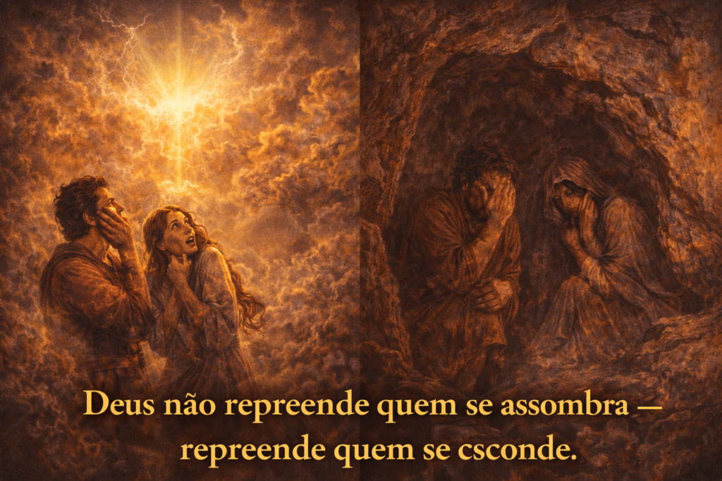deus repreende quem se esconde