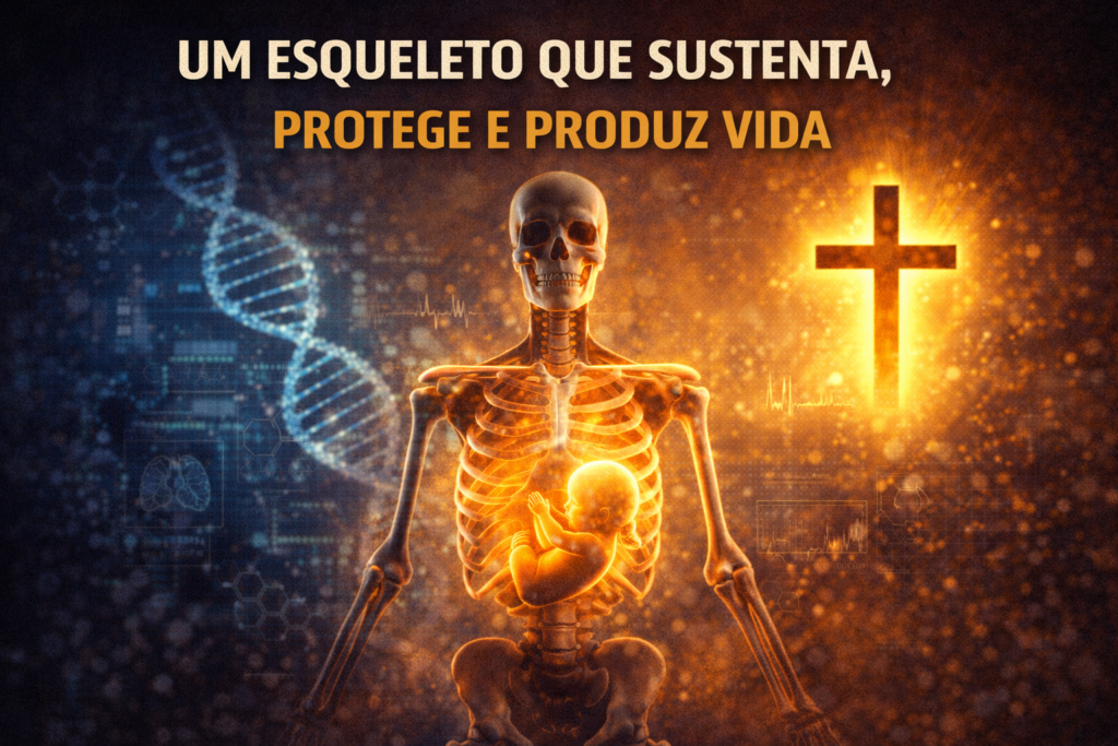 esqueleto que sustenta e protege