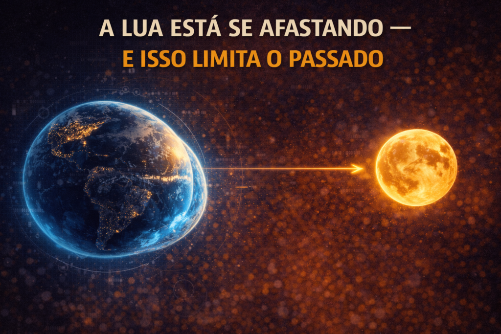 a lua esta se afastando