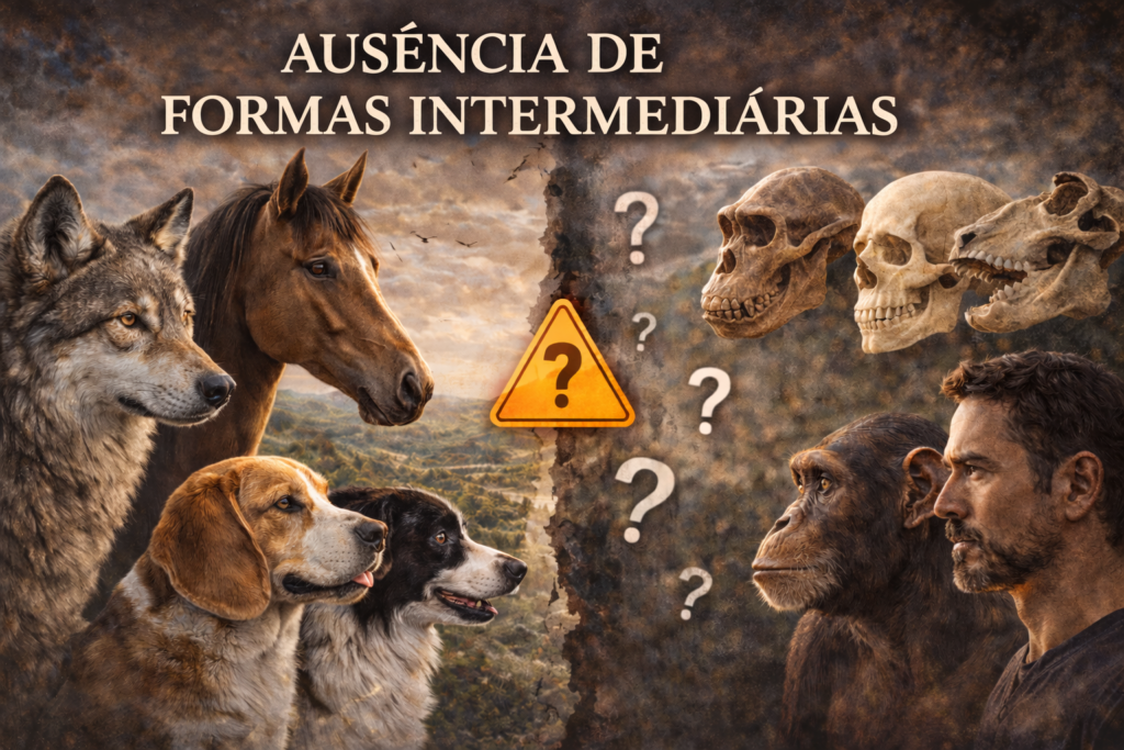 auxencia de formas intermediarias