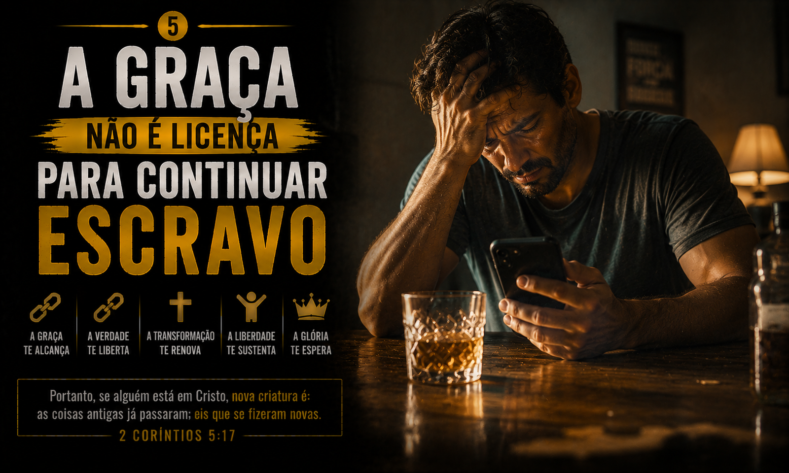 5️⃣ a graça não é licença para continuar escravo 5️⃣ a graça não é licença para continuar escravo