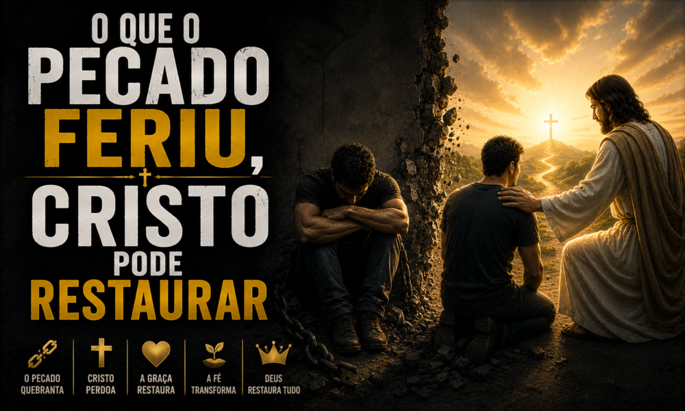 O Que o Pecado Feriu, Cristo Pode Restaurar cristo pode restaurar