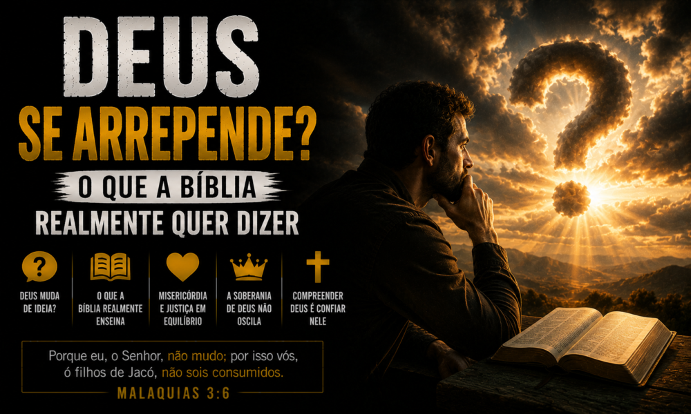 deus não se arrepende