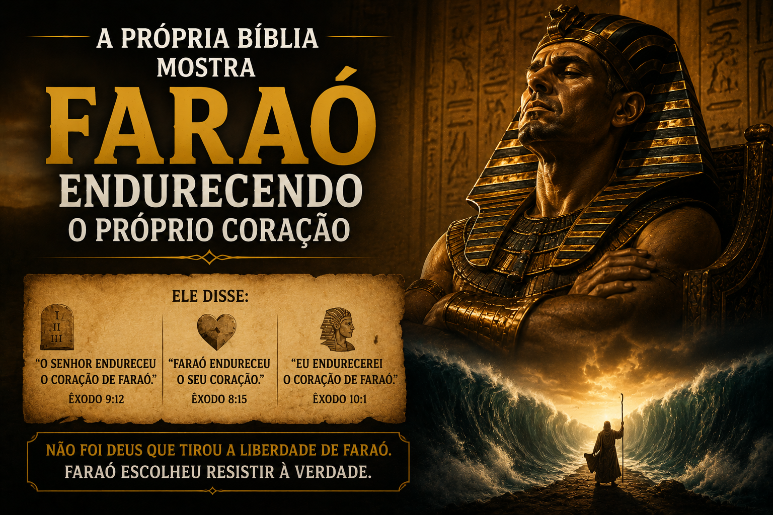 faraó endureceu o proprio coração faraó endureceu o proprio coração