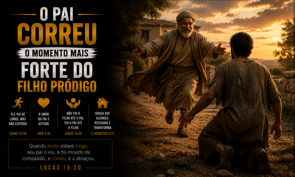 O Pai Correu — O Momento Mais Forte do Filho Pródigo capa o pai correu o momento mais forte do filho pródigo