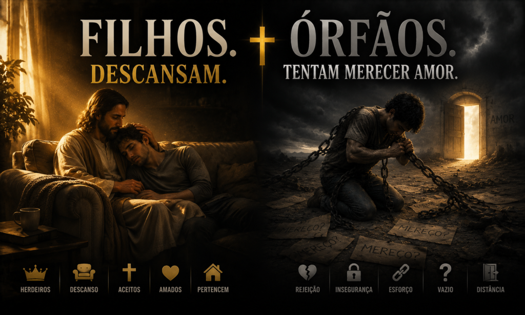 filhos descansam