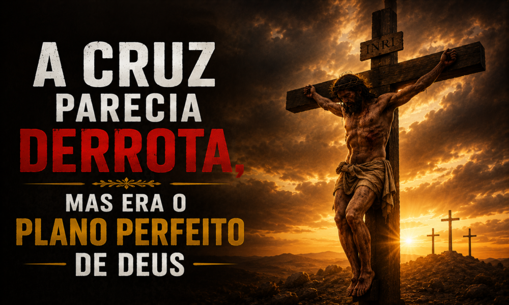 capa a cruz parecia derrota, mas era o plano perfeito de deus