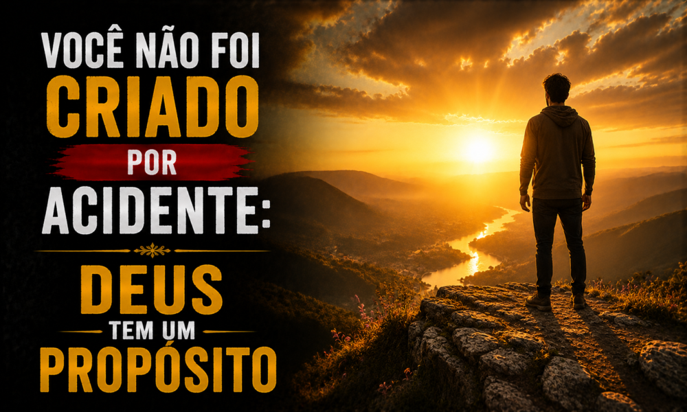 capa você não foi criado por acidente deus tem um propósito